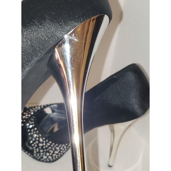 Deb Women's Shoes Stiletto Heels Bling Formal Party Platform Size 9 - Picture 8 of 12